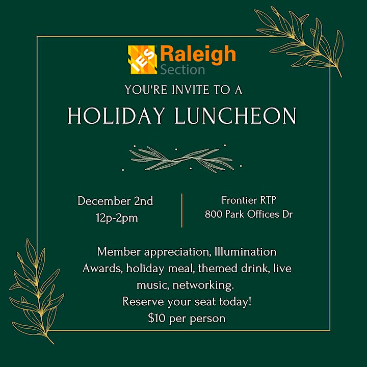 IES Raleigh Holiday Luncheon